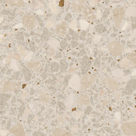 Echantillon - echantillon carrelage terrazzo 80x80 cm ROMA BEIGE