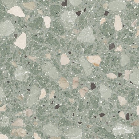 Echantillon - echantillon carrelage effet terrazzo 80x80 cm ROMA VERDE