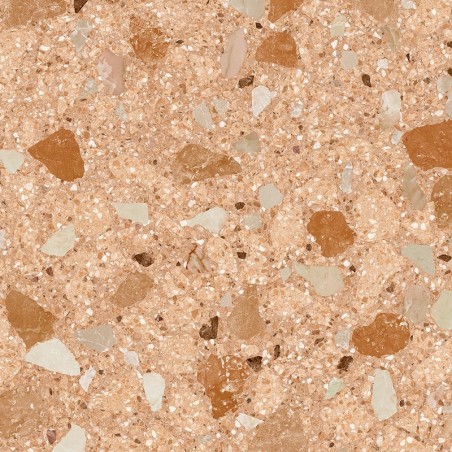 Echantillon - echantillon carrelage imitation terrazzo 80x80 cm ROMA ROJIZO