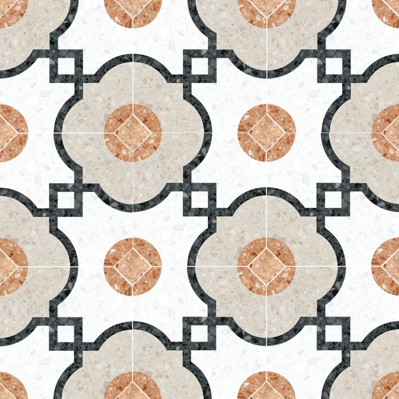 Terrazzo - carrelage imitation terrazzo 20x20 cm MILANO MULTICOLOR