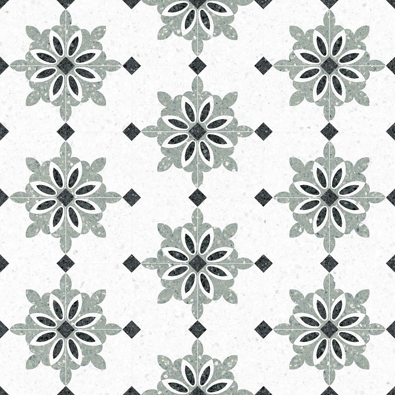 Terrazzo - carrelage imitation terrazzo 20x20 cm MILANO VERDE