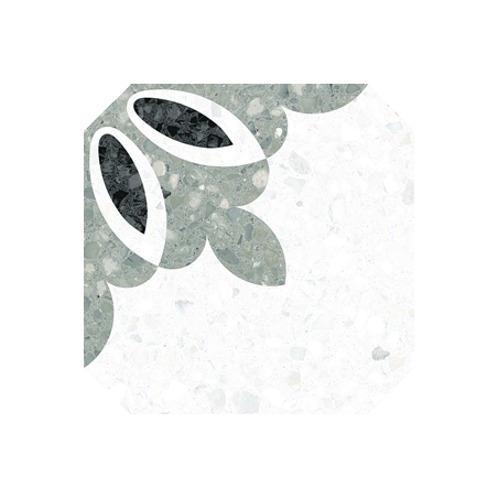 Echantillon - echantillon carrelage imitation terrazzo 20x20 cm MILANO VERDE