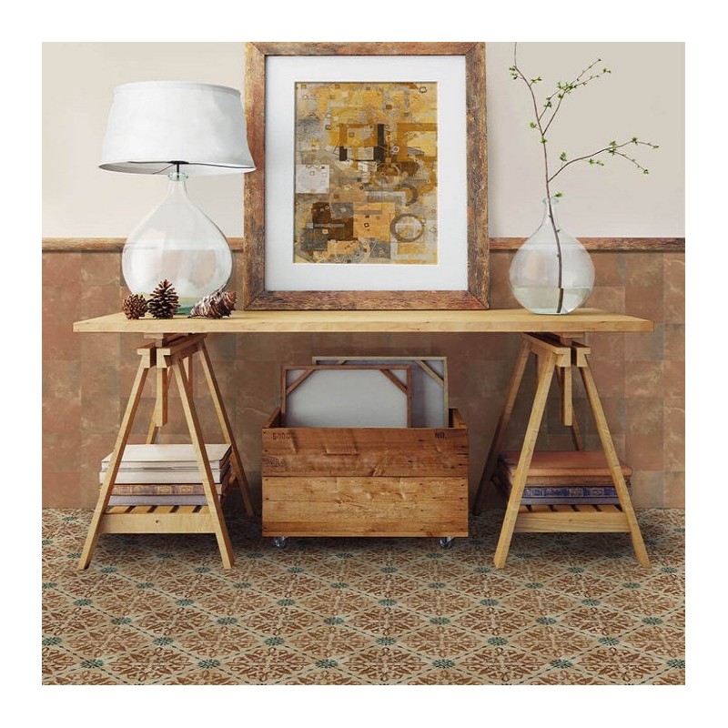 Terre cuite - Carrelage imitation terre cuite 11.5x11.5 cm ARCILLA