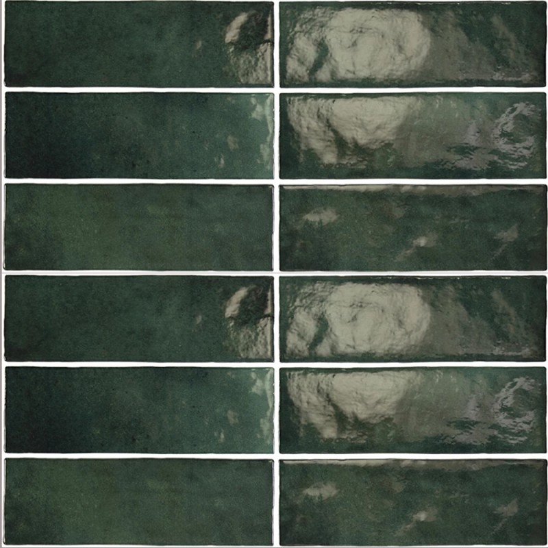 Zellige - carrelage imitation zellige 6.5x20 cm MALEM GREEN