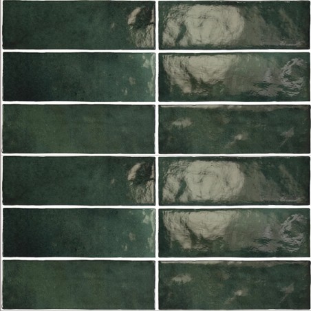 Echantillon - echantillon carrelage imitation zellige 6.5x20 cm MALEM GREEN