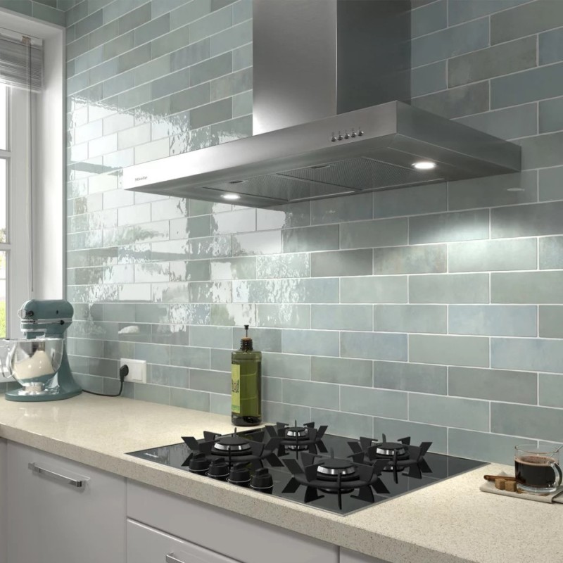 Zellige - carrelage imitation zellige 6.5x20 cm MALEM AQUA