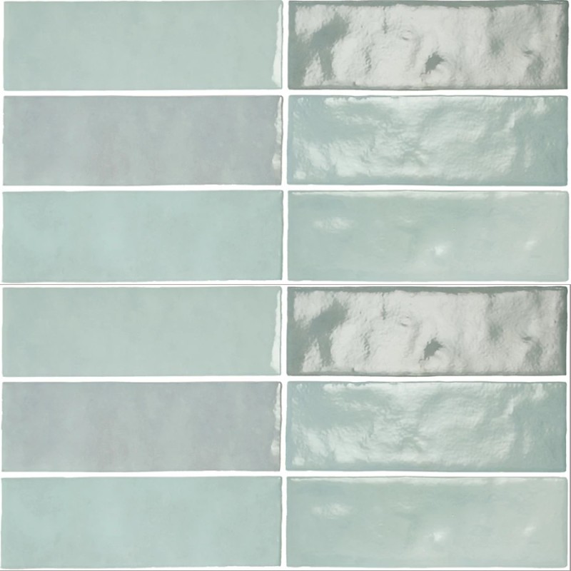 Zellige - carrelage imitation zellige 6.5x20 cm MALEM AQUA