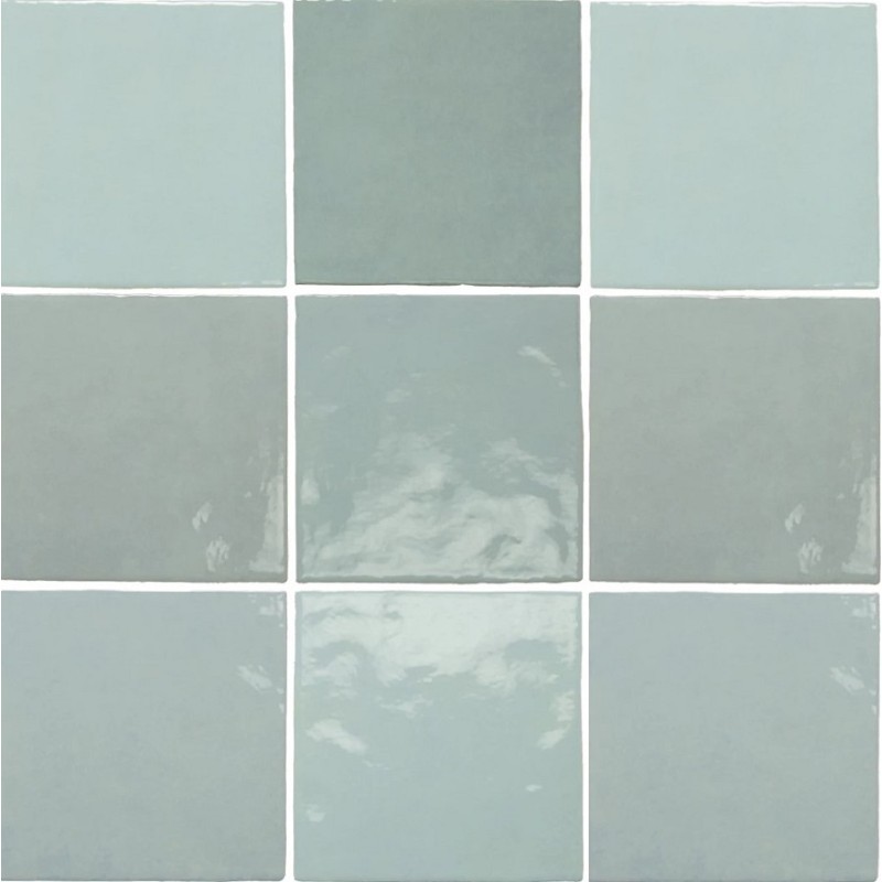 Zellige - Carrelage effet zellige 13,2x13,2cm MALEM AQUA