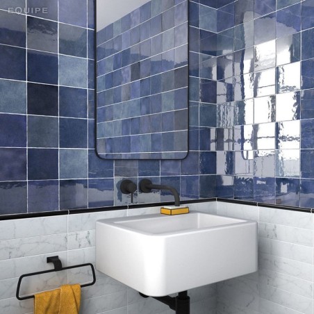 Zellige - Carrelage effet zellige 13,2x13,2cm MALEM BLUE