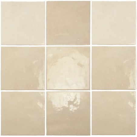 Echantillon - echantillon carrelage effet zellige 13,2x13,2cm MALEM OCRE