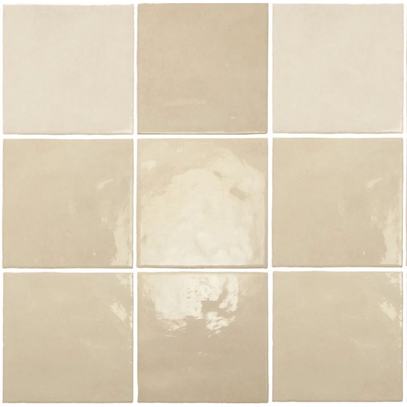 Echantillon - echantillon carrelage effet zellige 13,2x13,2cm MALEM OCRE