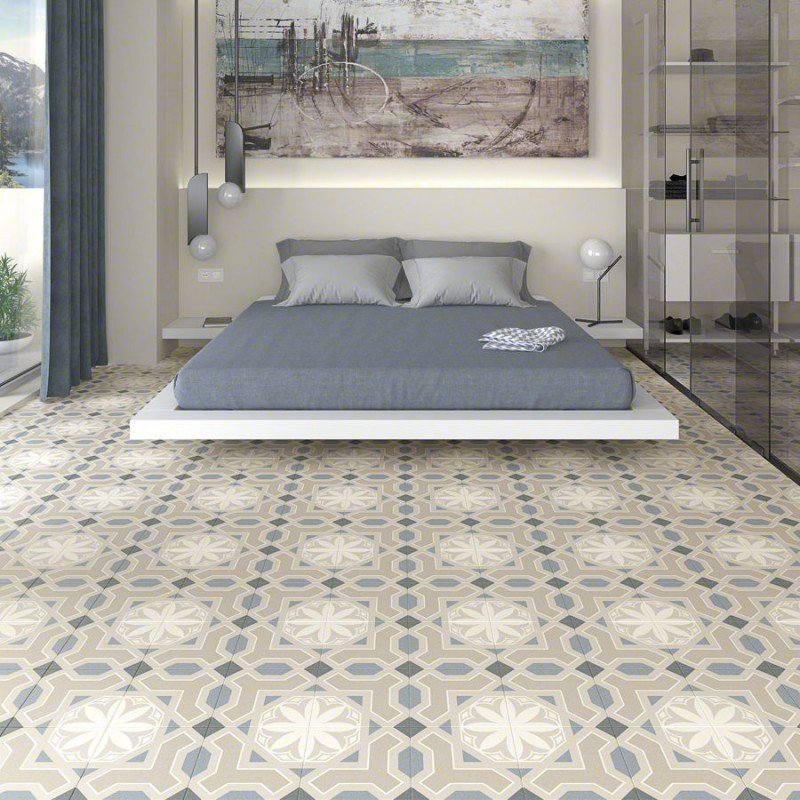 Carreaux ciment - carrelage effet carreaux ciment 20x20 cm LISA