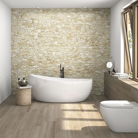 Plaquette de parement - carrelage parement AITANA SAND 32 x 89 cm effet pierre
