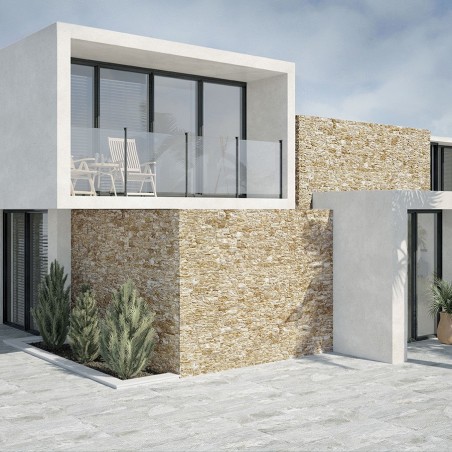 Echantillon - echantillon carrelage parement AITANA BEIGE 32 x 89 cm effet pierre