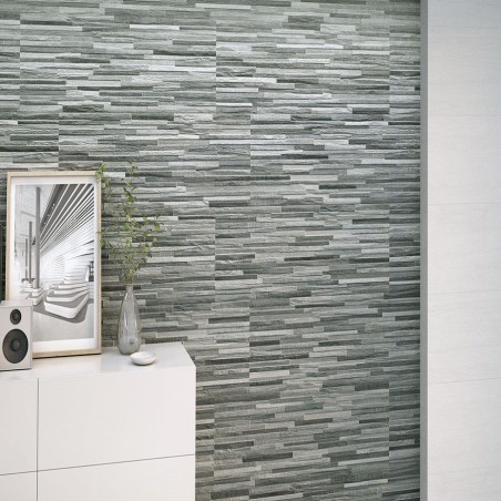 Plaquette de parement - carrelage parement ORDESA CENIZA 32 x 89 cm effet pierre