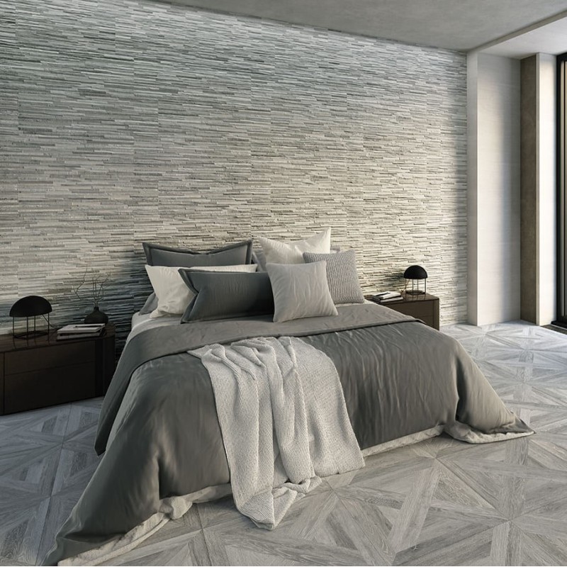 Plaquette de parement - carrelage parement ORDESA GRIS 32 x 89 cm effet pierre