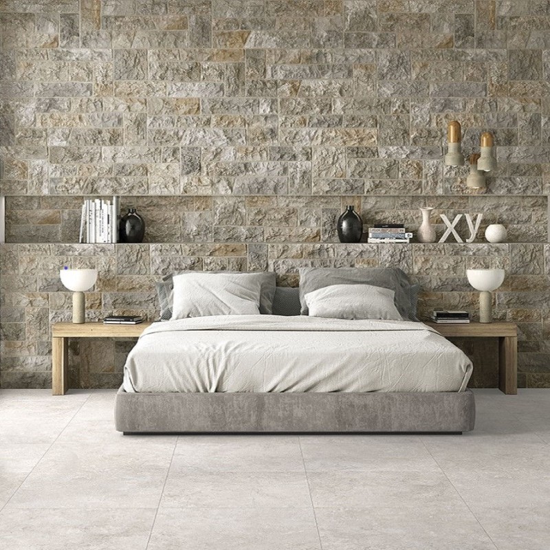 Plaquette de parement - carrelage parement MAESTRAT NOCE 32 x 89 cm effet pierre