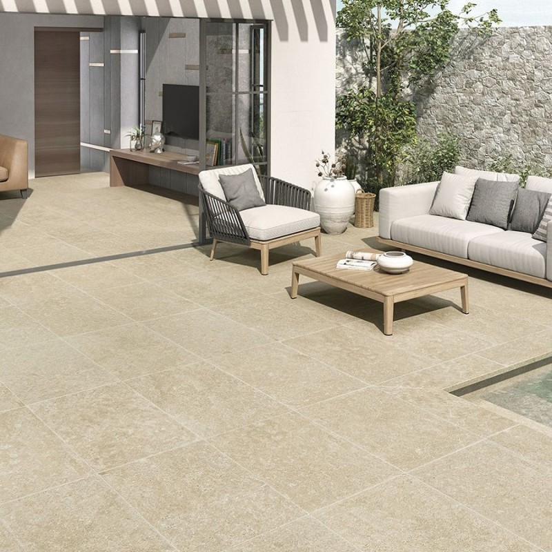 Effet pierre - carrelage CHATEAU NATURAL DRY 45x65 cm imitation pierre