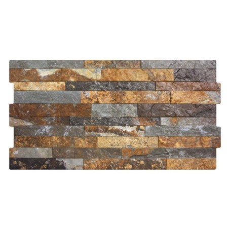 Echantillon - echantillon carrelage parement POMPEYA OXIDO effet pierre