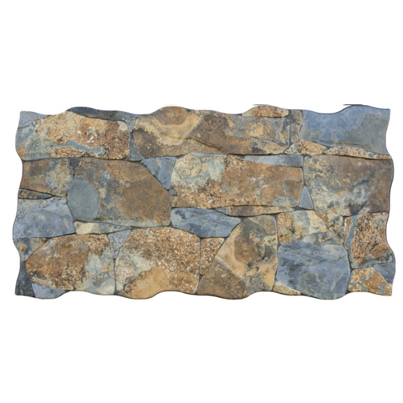 Plaquette de parement - carrelage parement VULCANO OXIDO 33.3x65cm effet pierre