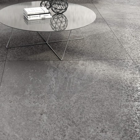 Effet béton - carrelage LAP FOSSIL DARK 90X90 cm effet béton