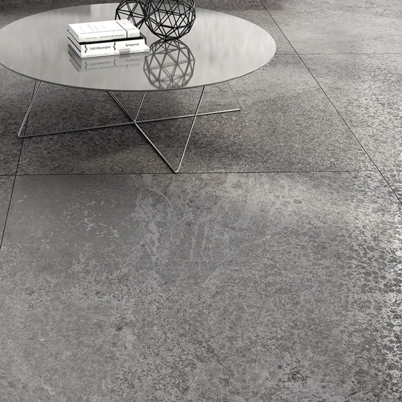 Effet béton - carrelage LAP FOSSIL DARK 90X90 cm effet béton