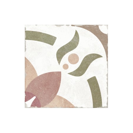 Echantillon - echantillon carrelage effet carreaux ciment vielli 20x20 cm MACAAL