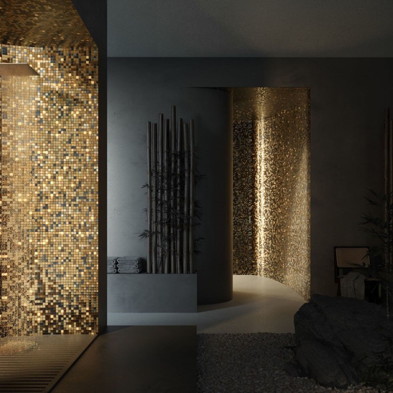 Mosaïque en OR - Emaux de Verre Ezarri ALEXANDER GOLD