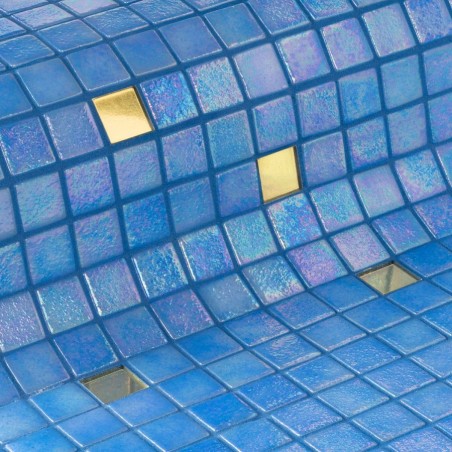 Mosaïque en OR - Emaux de Verre Ezarri OCEAN GOLD