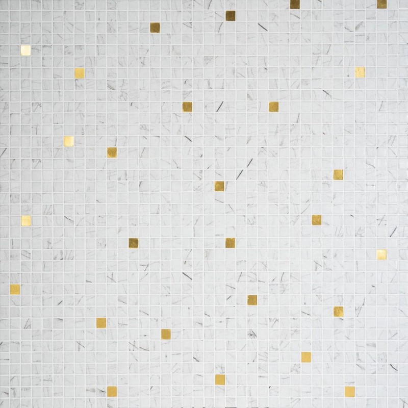 Mosaïque en OR - Emaux de Verre Ezarri CARRARRA GOLD