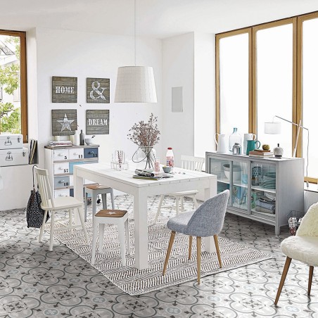 Déstockage - LOT de 4.16 M² de Carrelage effet carreaux ciment 20x20 cm CENIZA FLORAL