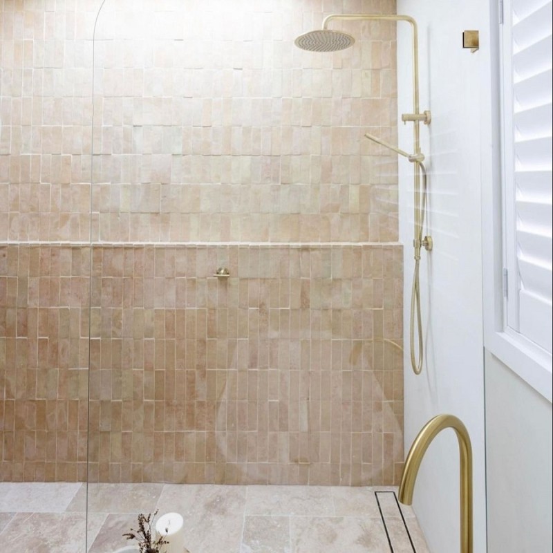 Zellige - Véritable BEJMAT artisanal marocain 4.5 x 14.5 cm NATUREL