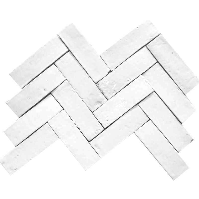 Echantillon - échantillon Véritable BEJMAT 4.5 x 14.5 cm BLANC