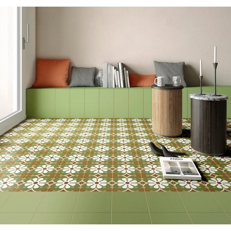 Carreaux ciment - Carrelage PARIS 20X20cm effet carreaux ciment