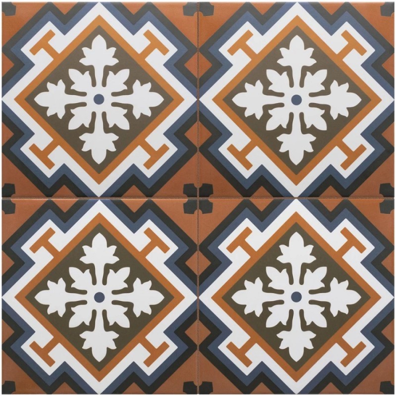 Carreaux ciment - Carrelage CHELSEA 20X20cm effet carreaux ciment