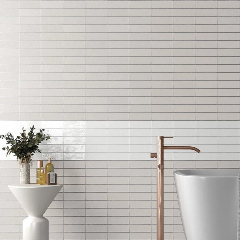 Zellige - Carrelage effet zellige 5x15 cm fango Cenere