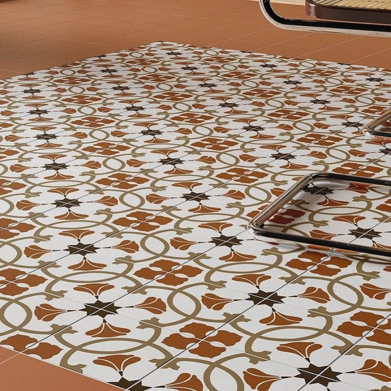 Carreaux ciment - Carrelage AUSTIN 20X20cm effet carreaux ciment