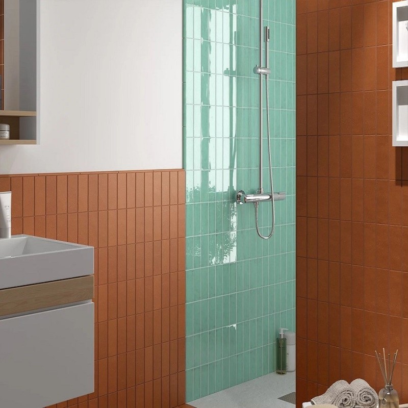 Zellige - Carrelage effet zellige 5x15 cm Fango Cotto