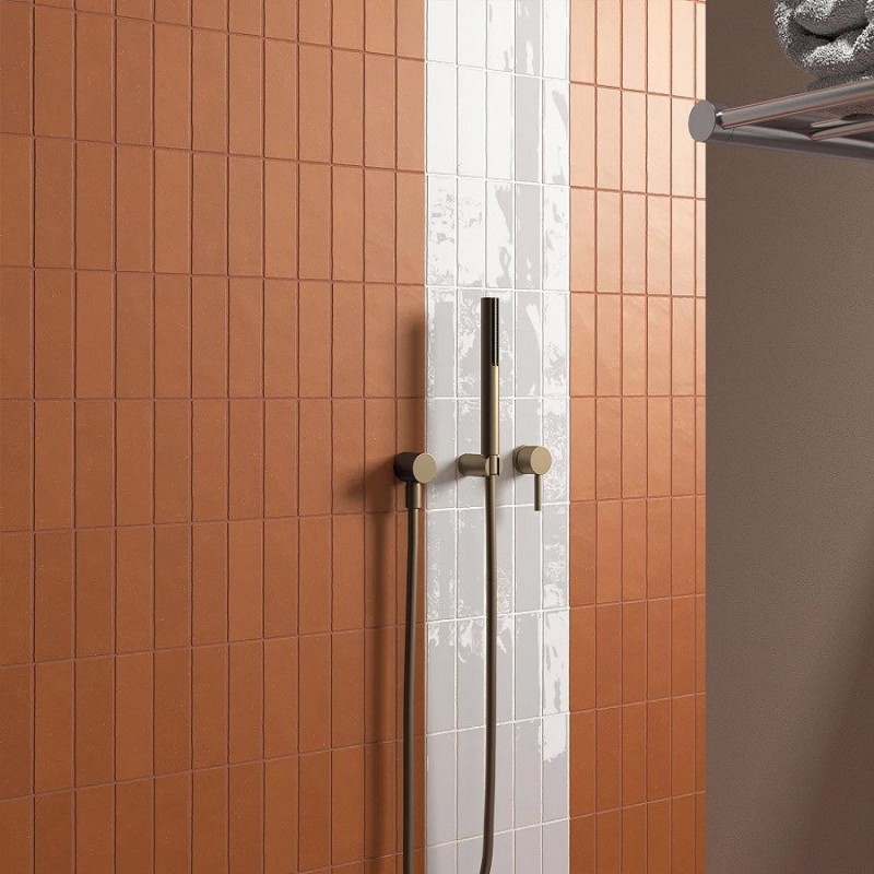 Zellige - Carrelage effet zellige 5x15 cm Fango Cotto