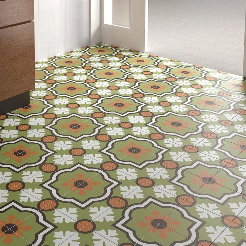 Carreaux ciment - Carrelage MONACO 20X20cm effet carreaux ciment