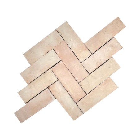 Zellige - Véritable BEJMAT artisanal marocain 4.5 x 14.5 cm NATUREL