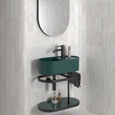 Zellige - Carrelage effet zellige 6x18,6cm RAKU WHITE