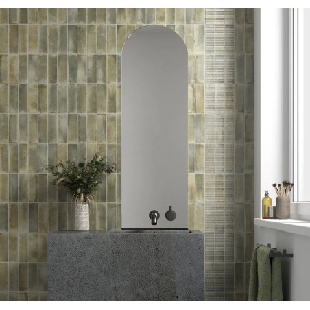 Zellige - Carrelage effet zellige 6x18,6cm RAKU SAGE