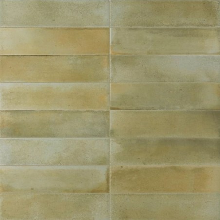 Echantillon - echantillon Carrelage effet zellige 6X18.6cm RAKU SAGE