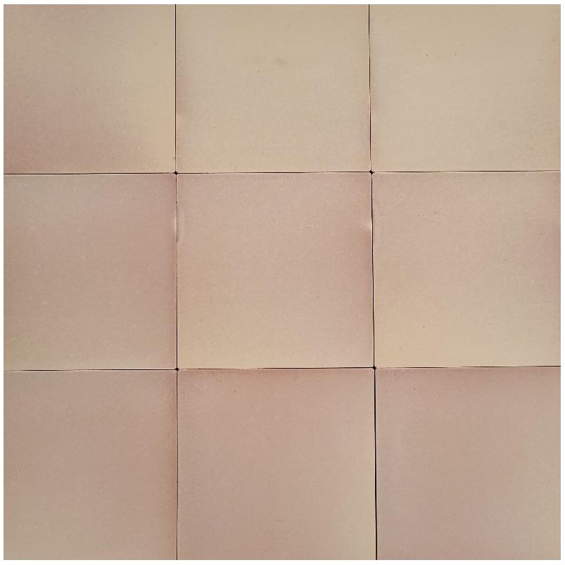 Echantillon - échantillon véritable terre cuite 30x30 cm couleur naturelle crème