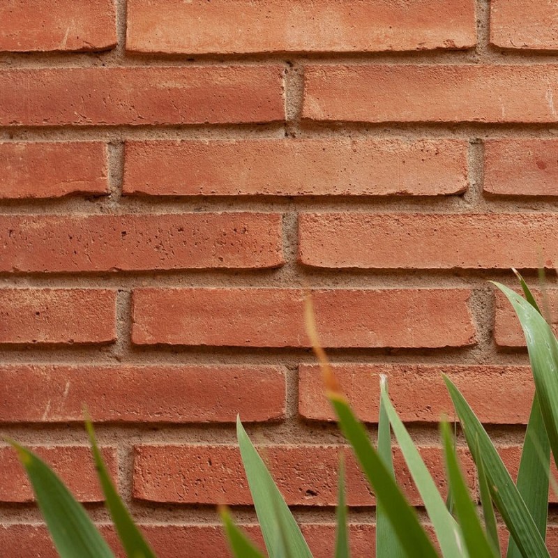 Terre cuite - Véritable briquette en terre cuite 5x29 cm rouge