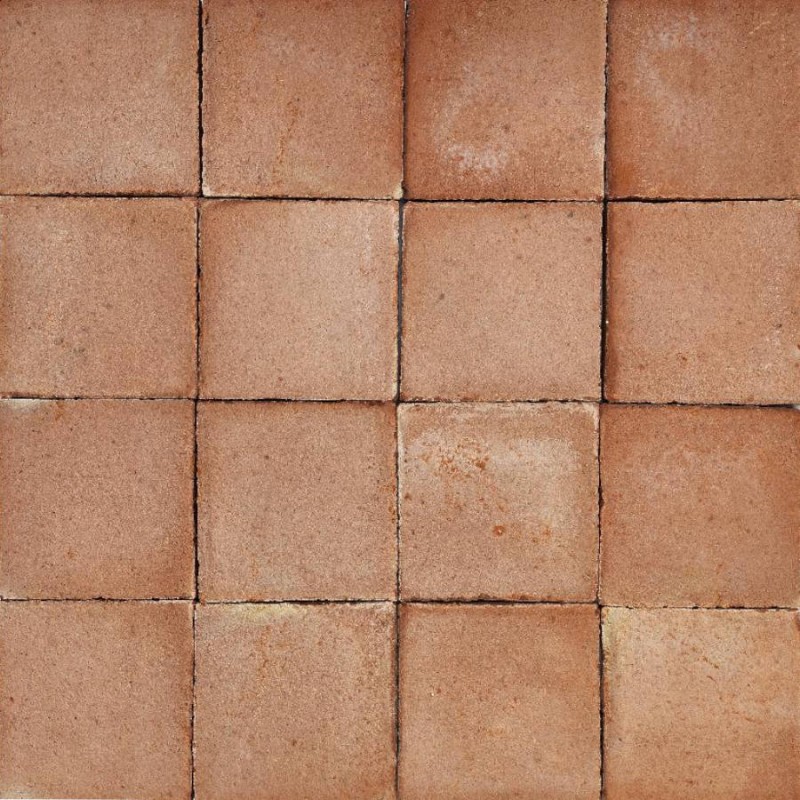 Terre cuite - Terre cuite faite à la main 15x15 cm couleur rouge