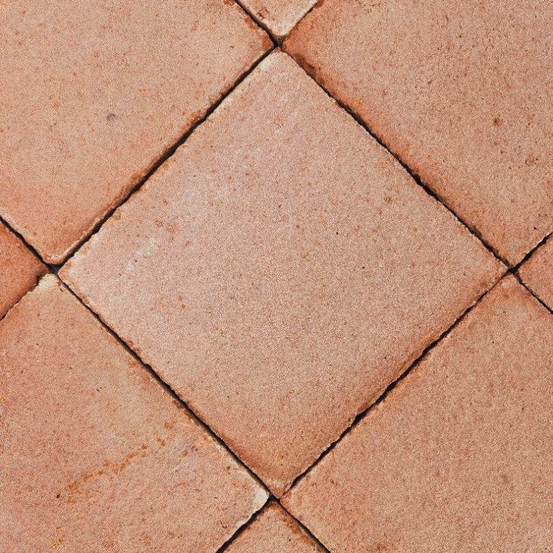 Terre cuite - Terre cuite faite à la main 15x15 cm couleur rouge