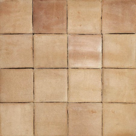 Terre cuite - Terre cuite faite à la main 15x15 cm couleur naturelle