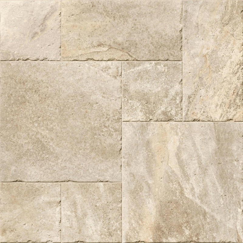 Effet pierre - carrelage imitation pierre SANFORD beige multiformat antidérapant R10